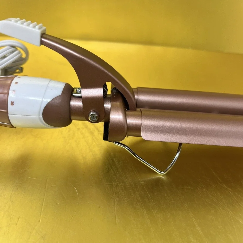 Conair Double Ceramic Triple Barrel Curl Styling Waver Rose Gold Hair Tool